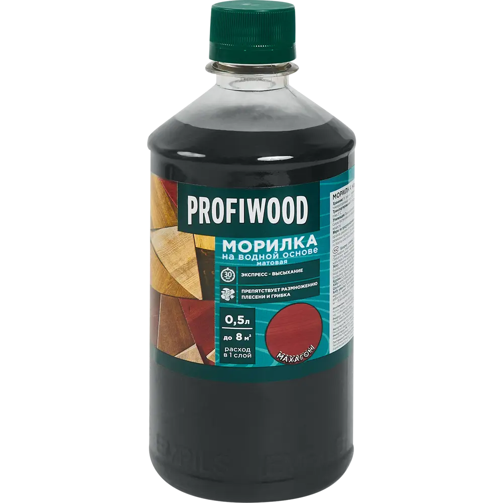 Фото 2 Морилка Profiwood матовая махагон 0.5 кг