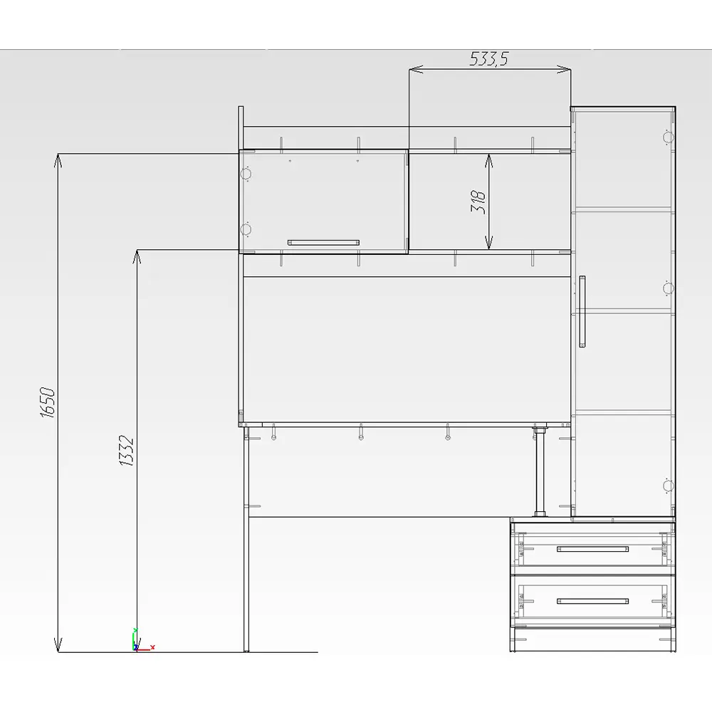 Фото 5 Компьютерный стол Мк стиль Паскаль 145x180x59 см ЛДСП цвет коричневый Фото 5 Компьютерный стол Мк стиль Паскаль 145x180x59 см ЛДСП цвет коричневый
