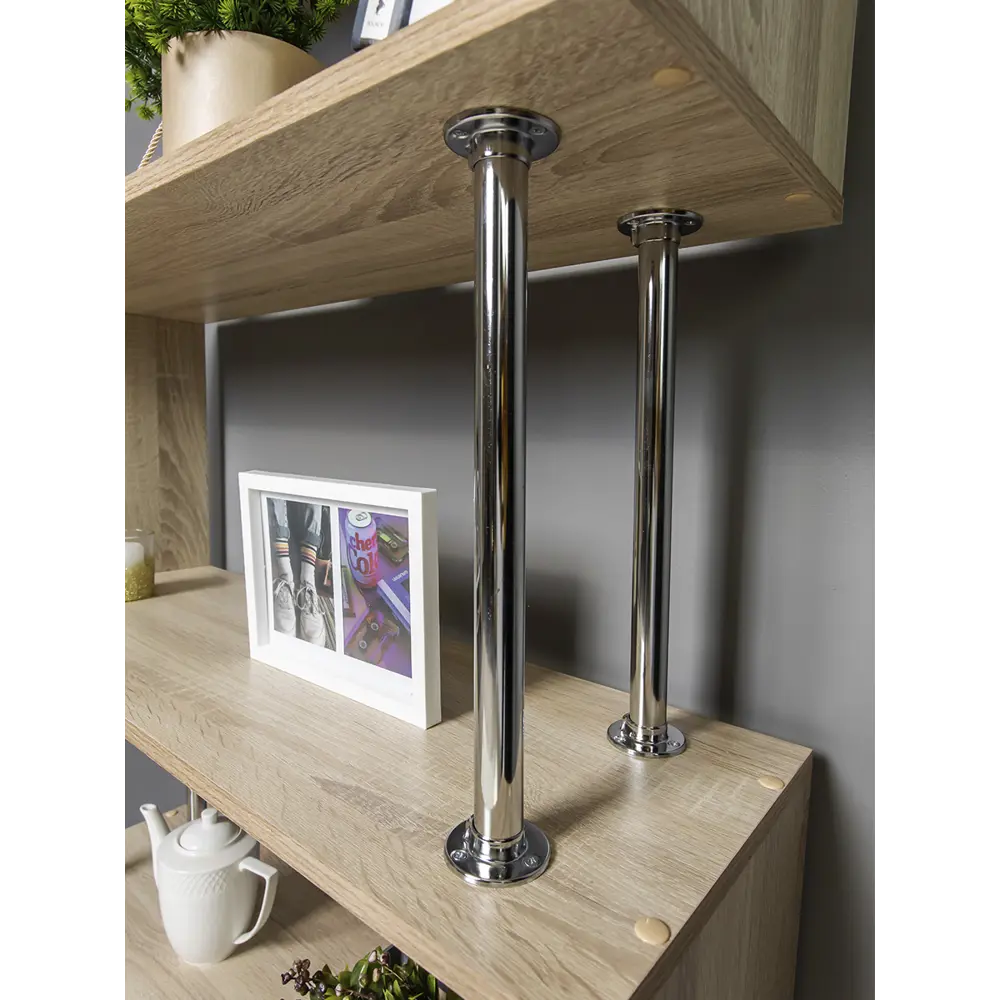 Фото 5 Стеллаж с полками Doma 85x187x28.8 см ЛДСП цвет дуб