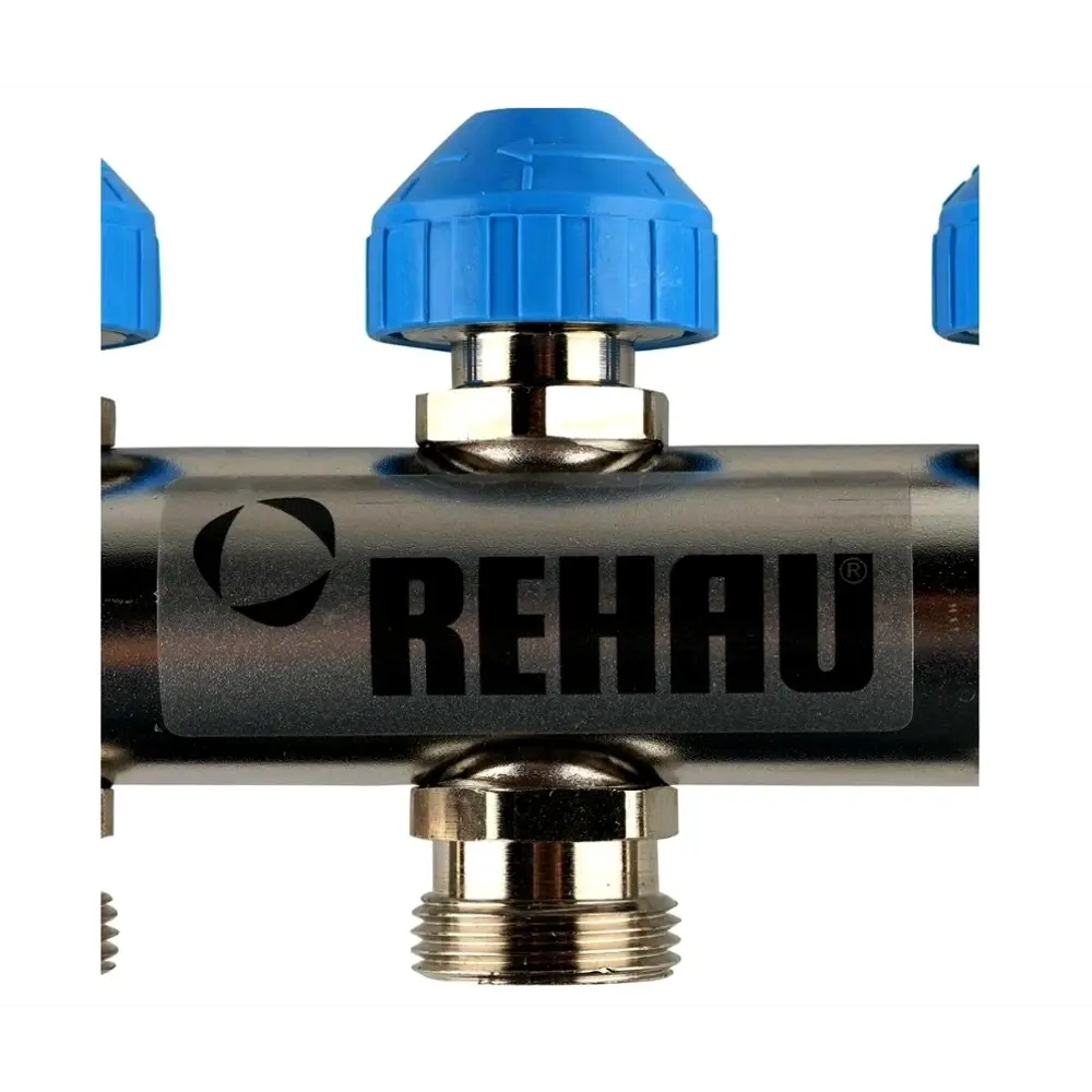 Фото 9 Коллекторная группа Rehau HKV-D с расходомерами на 7 выходов 1"x3/4" нержавеющая сталь евроконус Фото 9 Коллекторная группа Rehau HKV-D с расходомерами на 7 выходов 1"x3/4" нержавеющая сталь евроконус