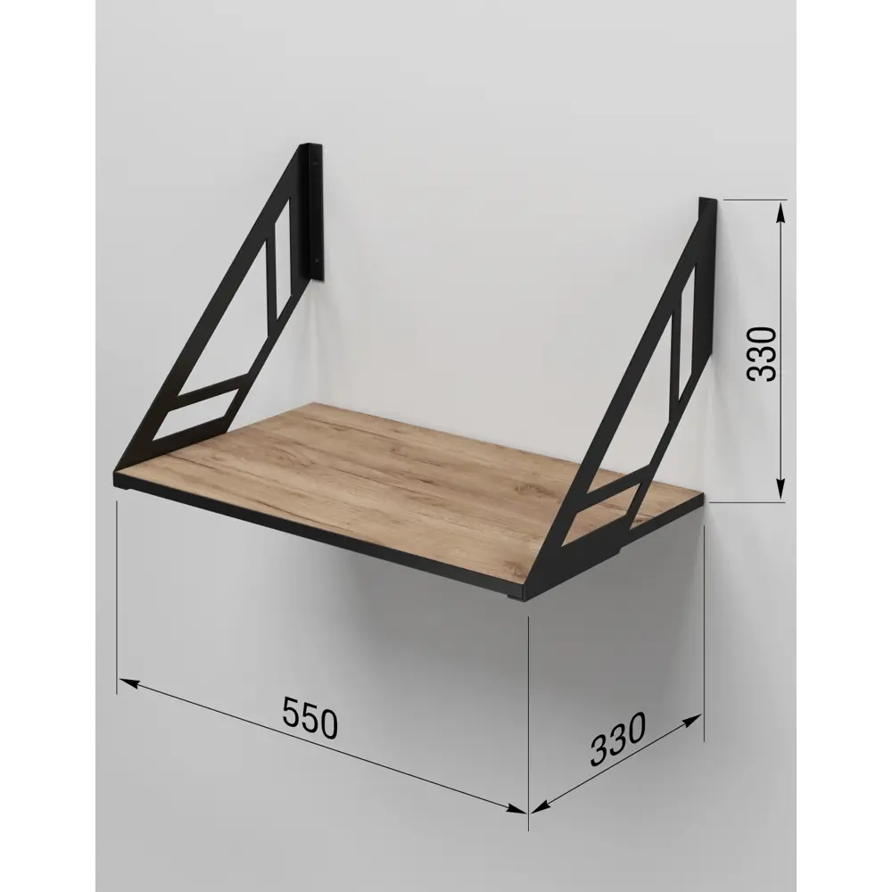 Фото Настенная полка Regent style Экстра 55x33 см ЛДСП цвет коричневый Фото Настенная полка Regent style Экстра 55x33 см ЛДСП цвет коричневый