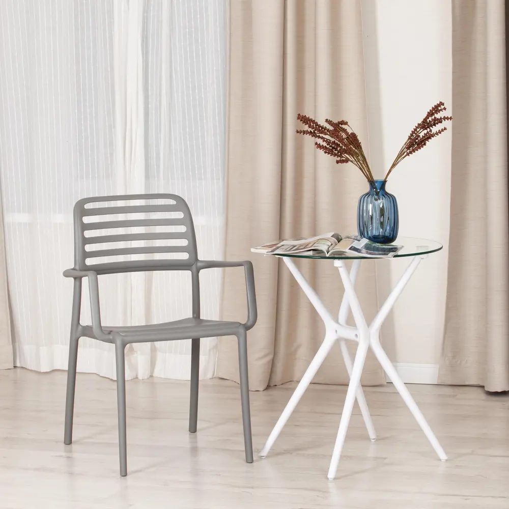 Фото 2 Кухонный стул Tetchair valutto mod. 54 86x57x58 см пластик цвет серый