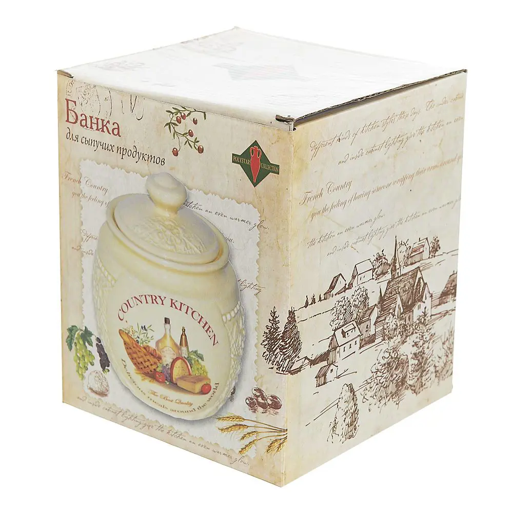 Фото 2 Банка для сыпучих продуктов POLYSTAR COLLECTION Country Kitchen L0210043 Фото 2 Банка для сыпучих продуктов POLYSTAR COLLECTION Country Kitchen L0210043