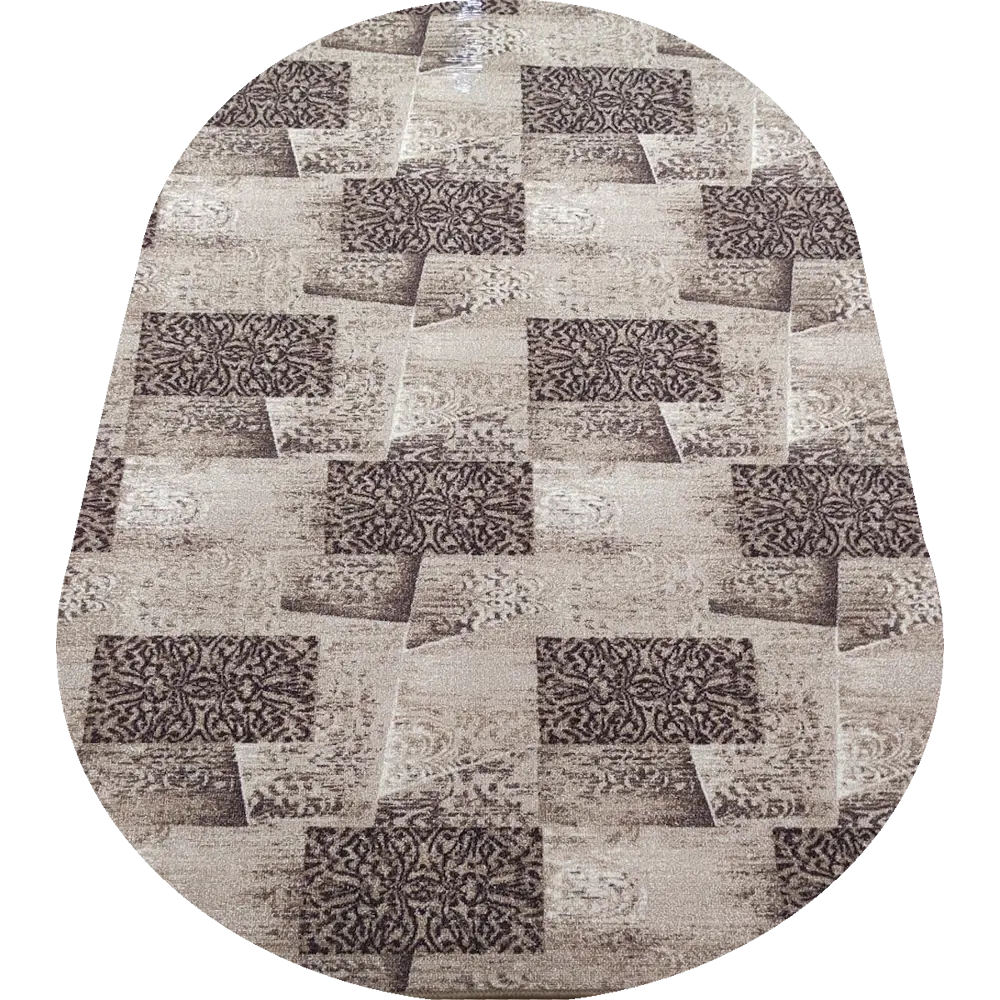 Фото Ковер Принт (Брюссель_18_21) овал 200x400 см