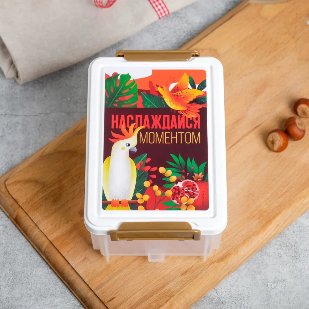 Фото 2 Набор контейнеров "Наслаждайся моментом" 130 мл 360 мл 780 мл Foodvibes пластик разноцветный Фото 2 Набор контейнеров "Наслаждайся моментом" 130 мл 360 мл 780 мл Foodvibes пластик разноцветный