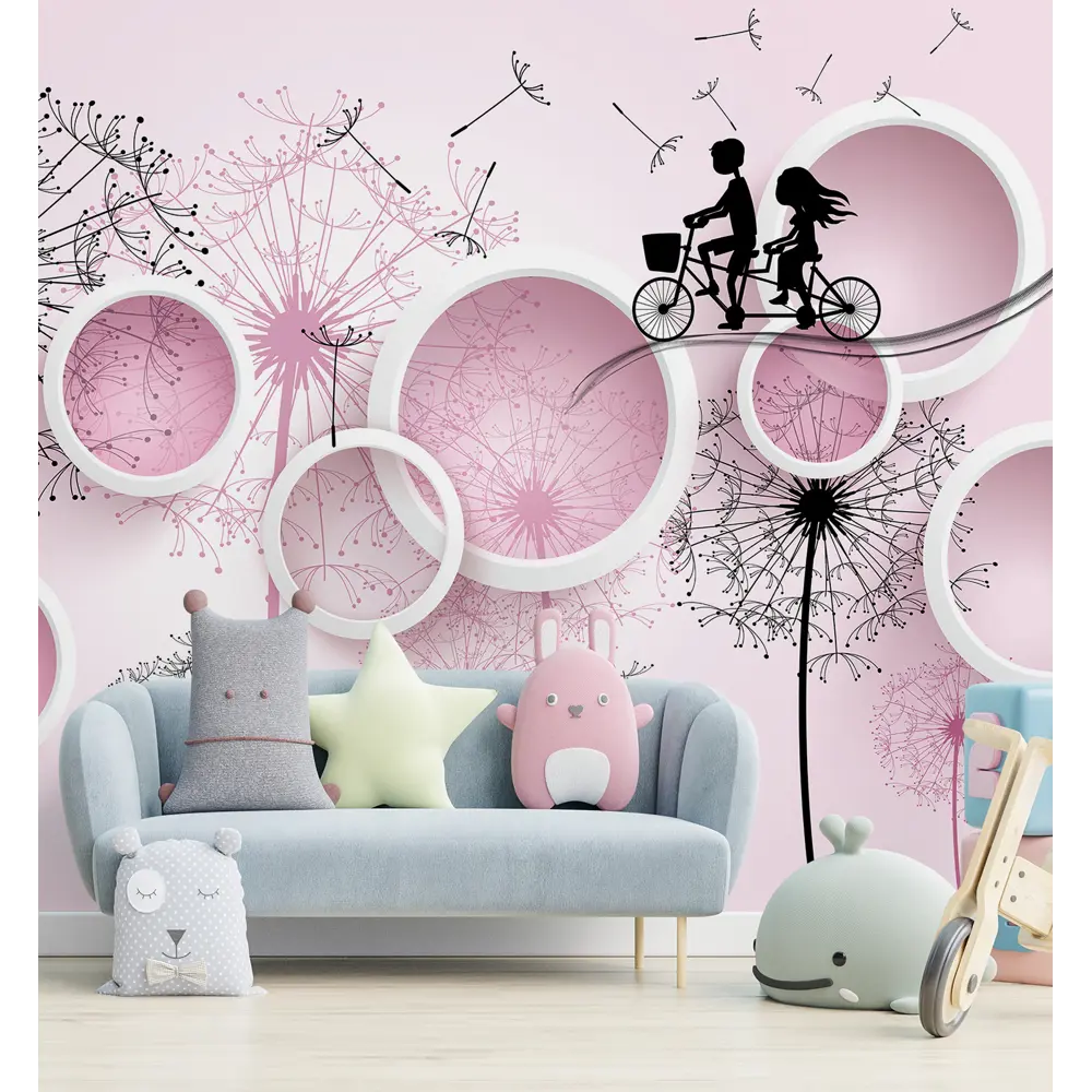 Фото 8 Фотообои флизелиновые Luxury walls 300x270 см для девочки 3d Одуванчик Фото 8 Фотообои флизелиновые Luxury walls 300x270 см для девочки 3d Одуванчик