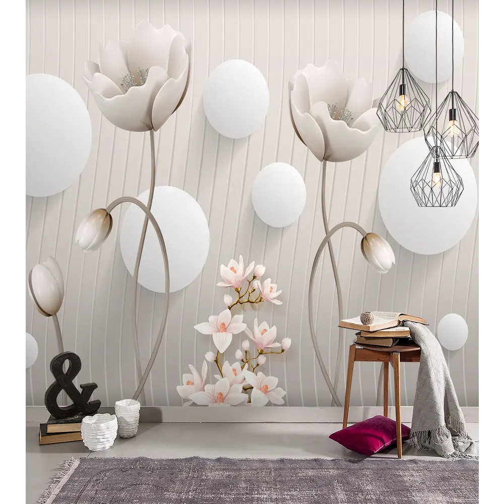 Фото 3 Фотообои флизелиновые Luxury walls 300x270 см Абстракция Цветы Фото 3 Фотообои флизелиновые Luxury walls 300x270 см Абстракция Цветы