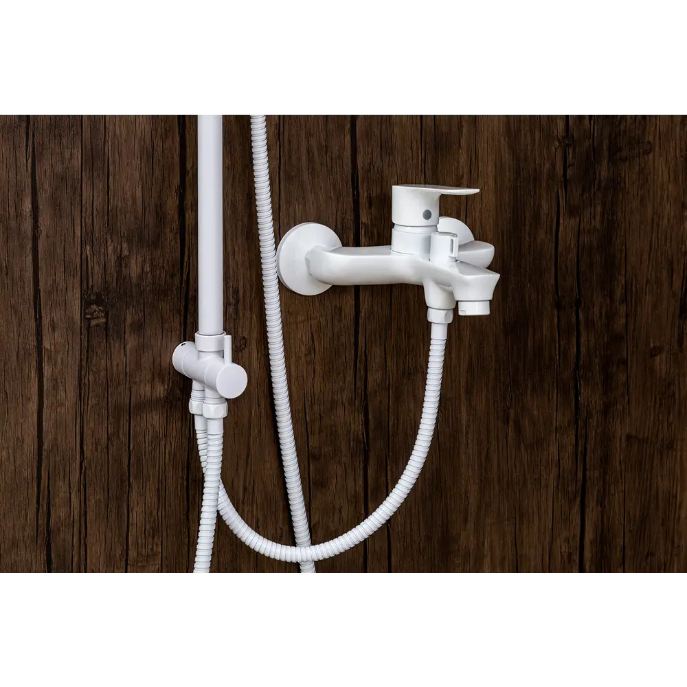 Фото 8 Смеситель для ванны Orange LMM19-100w однорычажный цвет белый Фото 8 Смеситель для ванны Orange LMM19-100w однорычажный цвет белый