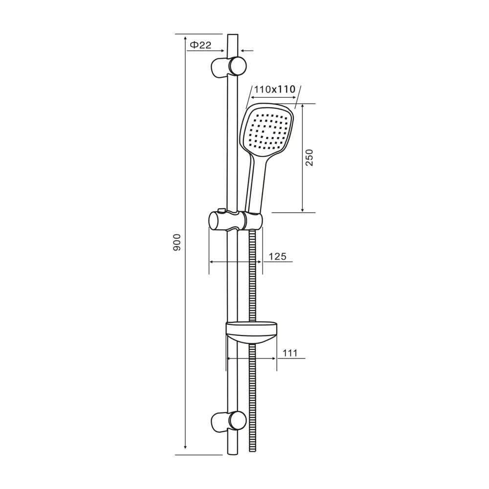 Фото 6 Душевой гарнитур Orange O-Shower LMOS063 хром Фото 6 Душевой гарнитур Orange O-Shower LMOS063 хром