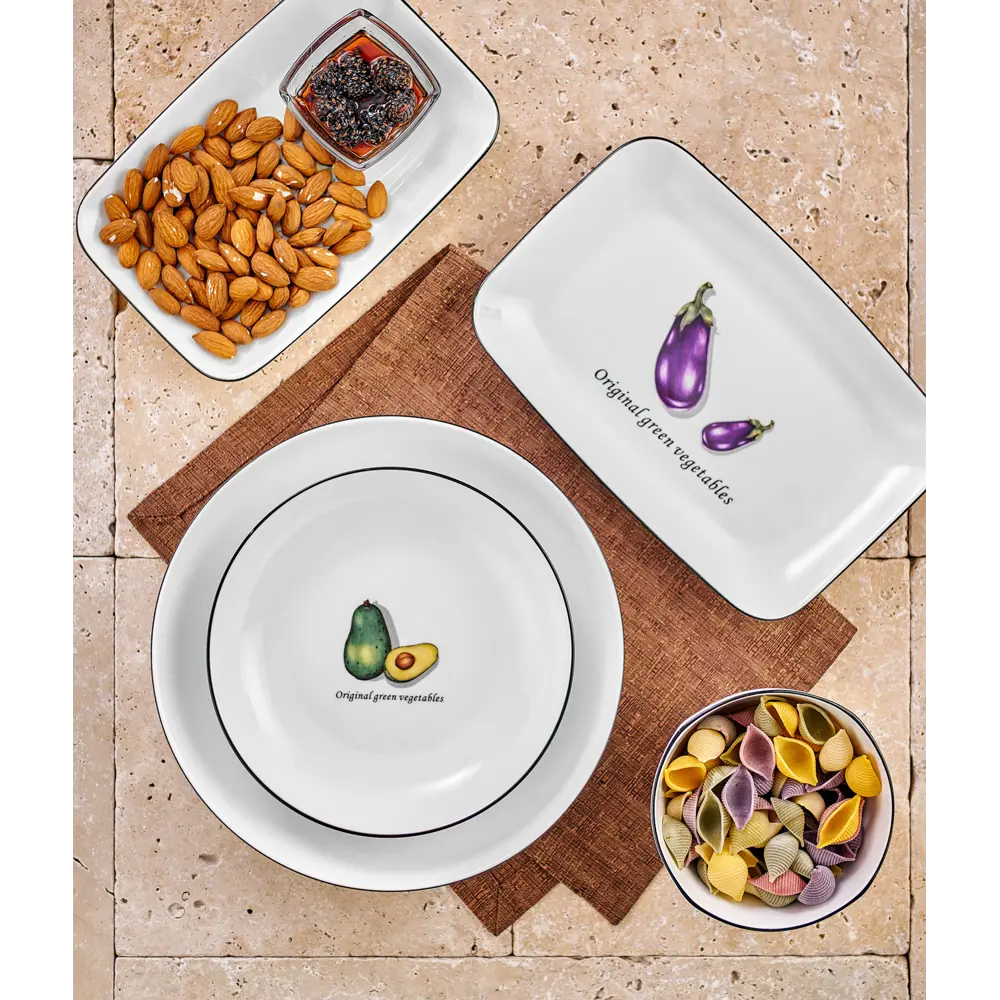Фото 3 Блюдо сервировочное Walmer Salad 18x3.20x18 см керамика цвет белый Фото 3 Блюдо сервировочное Walmer Salad 18x3.20x18 см керамика цвет белый