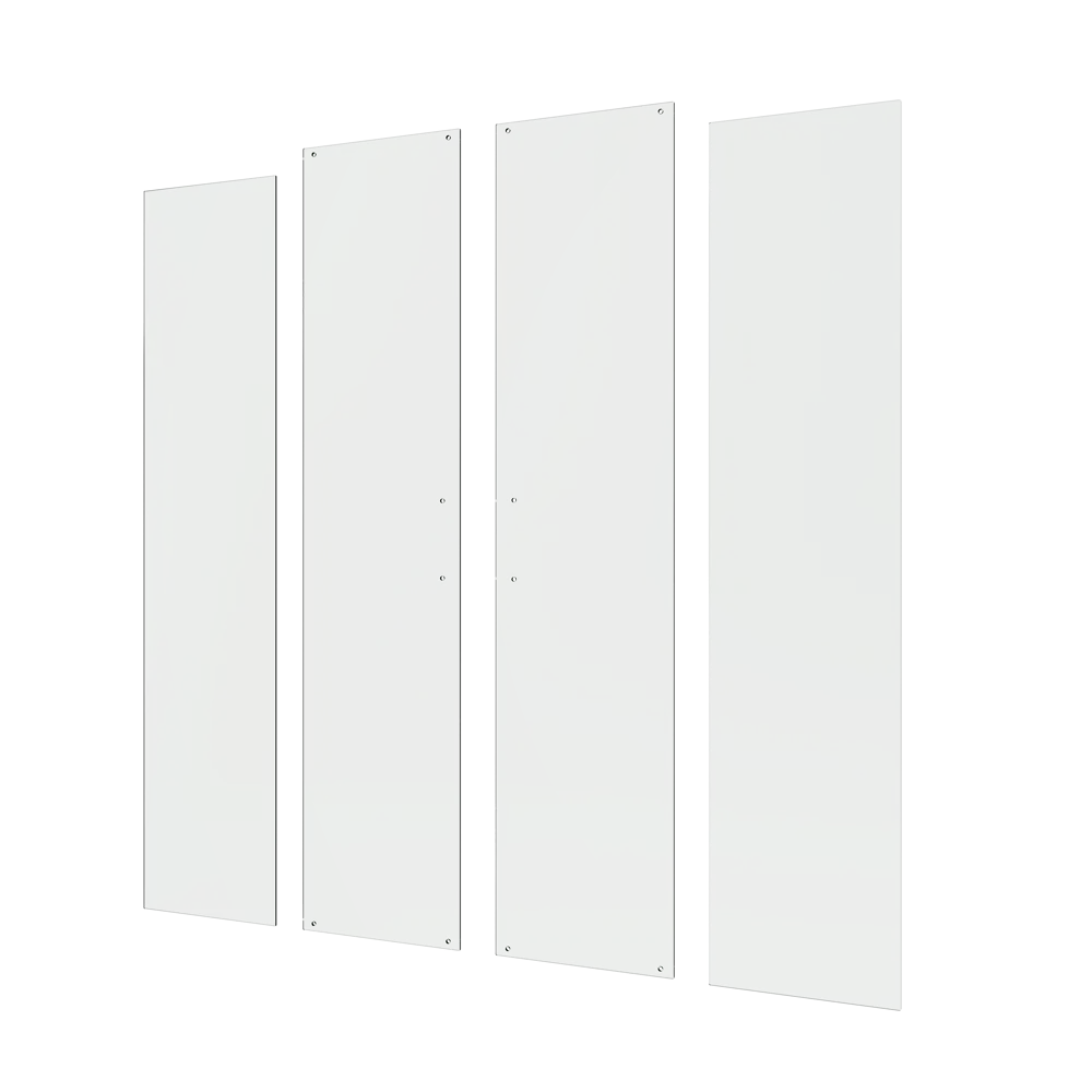 Фото 2 Комплект стекол для душевой ширмы Sensea Easy 100x100 см прозрачное стекло, цвет профиля на выбор Фото 2 Комплект стекол для душевой ширмы Sensea Easy 100x100 см прозрачное стекло, цвет профиля на выбор