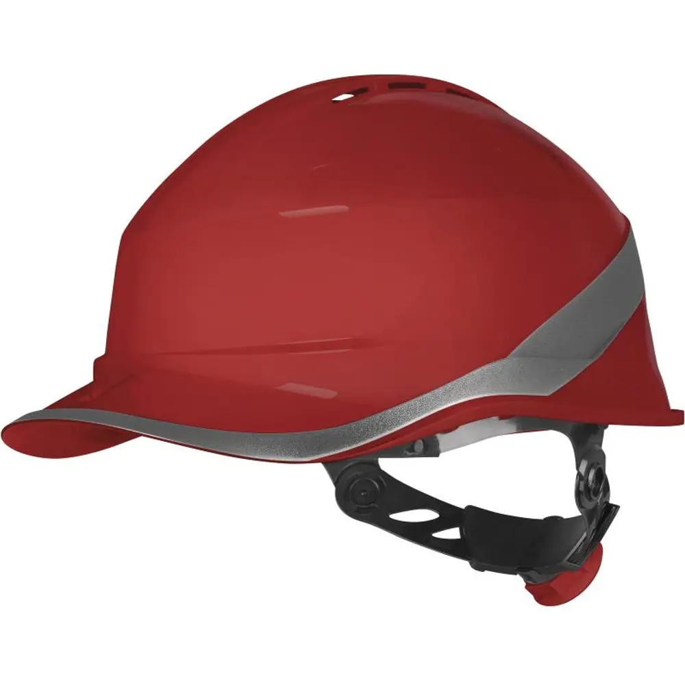 Фото Защитная каска ABS-пластик Delta Plus Diamond Vi Wind DIAM6WTRROFL, красная Фото Защитная каска ABS-пластик Delta Plus Diamond Vi Wind DIAM6WTRROFL, красная