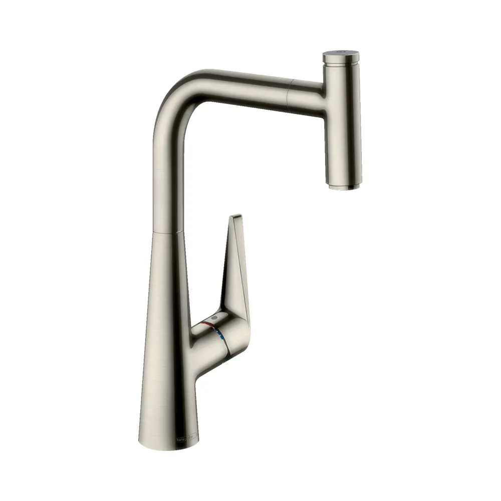 Фото Смеситель для кухни однорычажный Hansgrohe 73853800 излив 28.8 см цвет сталь Фото Смеситель для кухни однорычажный Hansgrohe 73853800 излив 28.8 см цвет сталь
