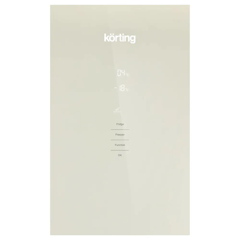 Фото 3 Отдельностоящий холодильник Korting KNFC 62370 GB 59.5x200 см цвет стекло/бежевый Фото 3 Отдельностоящий холодильник Korting KNFC 62370 GB 59.5x200 см цвет стекло/бежевый