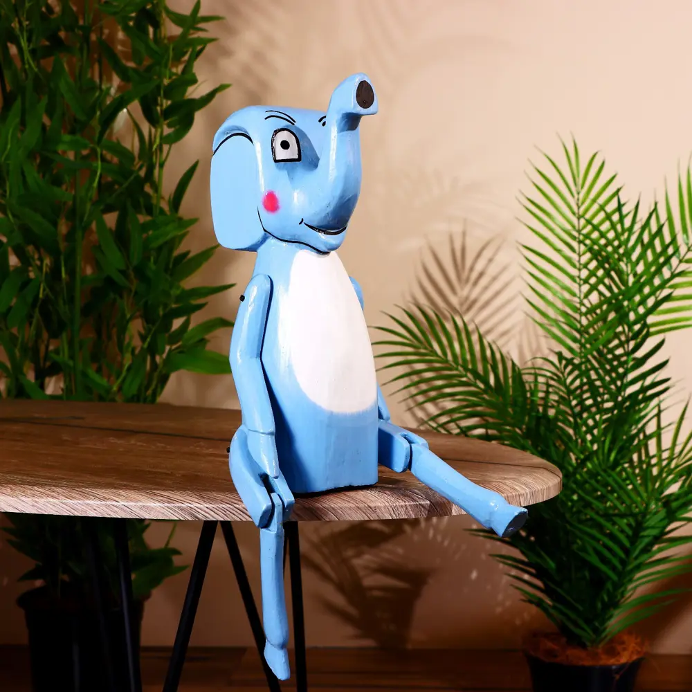 Фото Интерьерный сувенир "Слоник" висячие лапки высота 38 см Фото Интерьерный сувенир "Слоник" висячие лапки высота 38 см