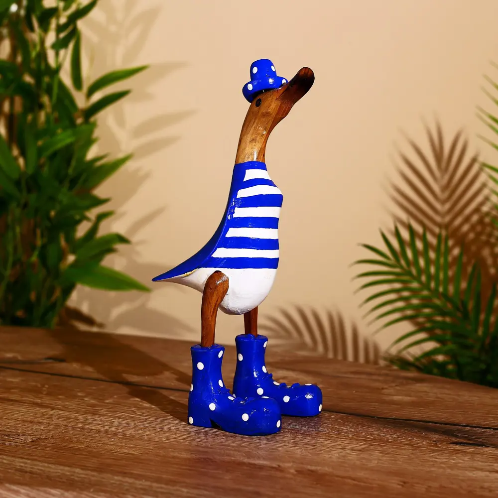 Фото Интерьерный сувенир "Утка в синем" высота 27 см