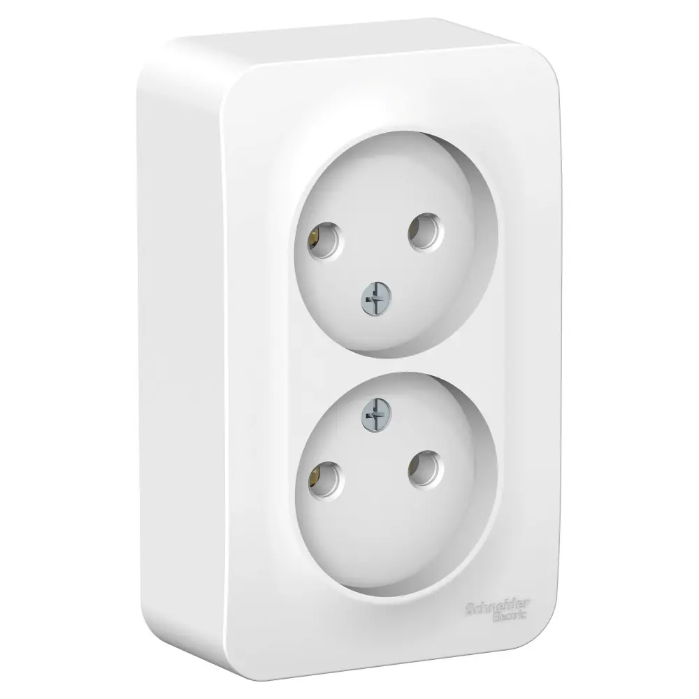 Фото Розетка двойная Schneider Electric Blanca BLNRA000201 цвет белый Фото Розетка двойная Schneider Electric Blanca BLNRA000201 цвет белый