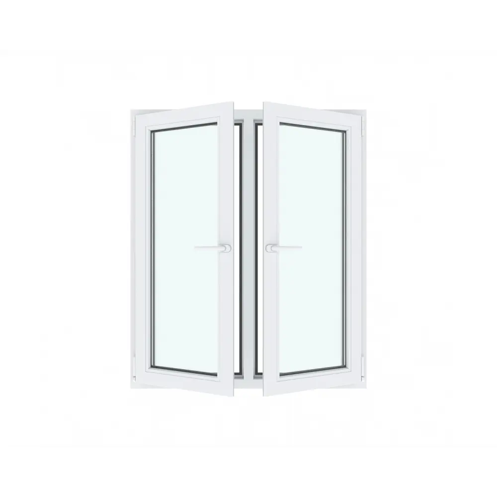 Фото 2 Окно ПВХ Амега двустворчатое левое поворотное/правое поворотно-откидное 130х110см двухкамерный стеклопакет шоколадно-коричневый Фото 2 Окно ПВХ Амега двустворчатое левое поворотное/правое поворотно-откидное 130х110см двухкамерный стеклопакет шоколадно-коричневый