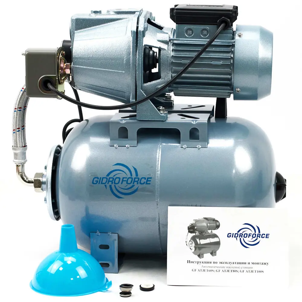 Фото 2 Насосная станция Gidroforce Atjet80s расход 2760 л/ч Фото 2 Насосная станция Gidroforce Atjet80s расход 2760 л/ч