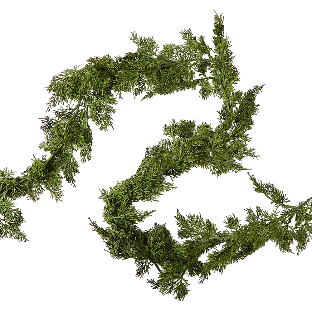 Фото Декоративное украшение из веток кипариса 180x15x1 см Фото Декоративное украшение из веток кипариса 180x15x1 см