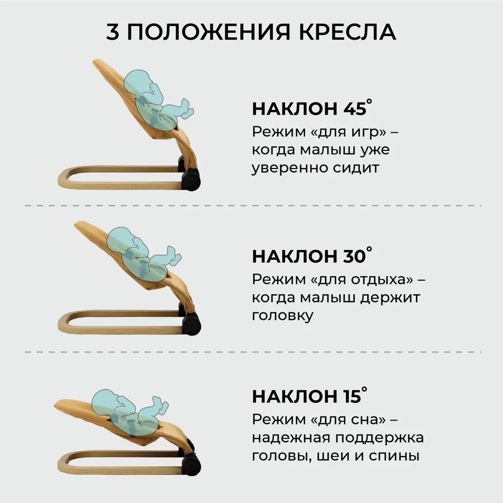 Фото 6 Шезлонг Amarobaby Baby relax 67 см х 44 см х 61 см металл/полиэстер бежевый Фото 6 Шезлонг Amarobaby Baby relax 67 см х 44 см х 61 см металл/полиэстер бежевый