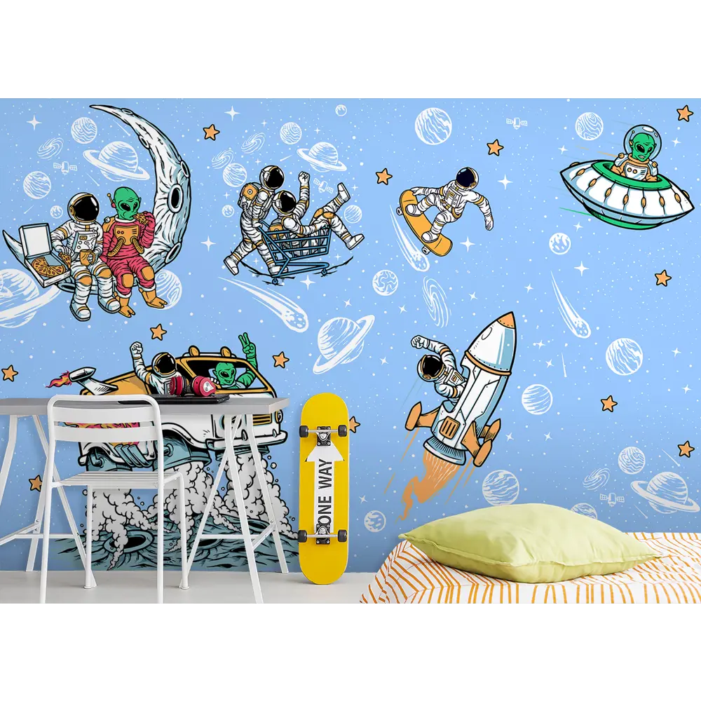Фото 8 Фотообои флизелиновые Luxury walls 400x270 см Космос AM27704B Фото 8 Фотообои флизелиновые Luxury walls 400x270 см Космос AM27704B