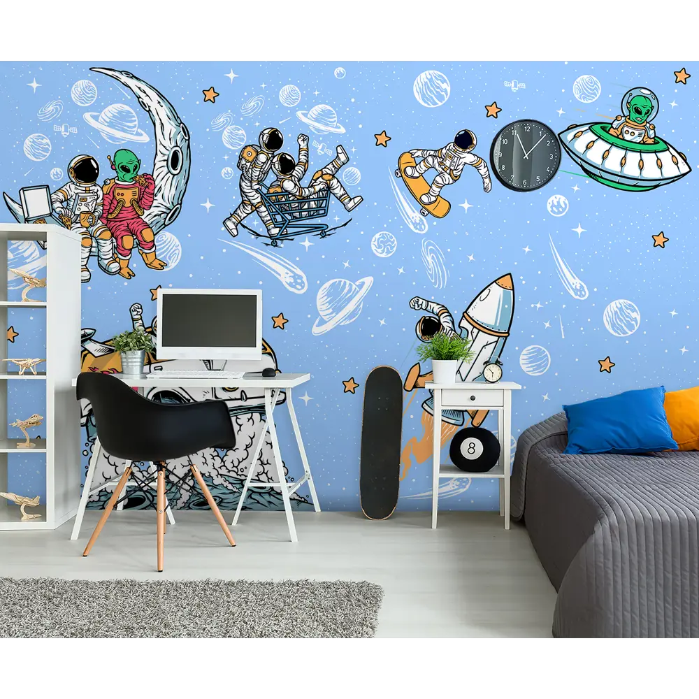 Фото 9 Фотообои флизелиновые Luxury walls 400x270 см Космос AM27704B Фото 9 Фотообои флизелиновые Luxury walls 400x270 см Космос AM27704B