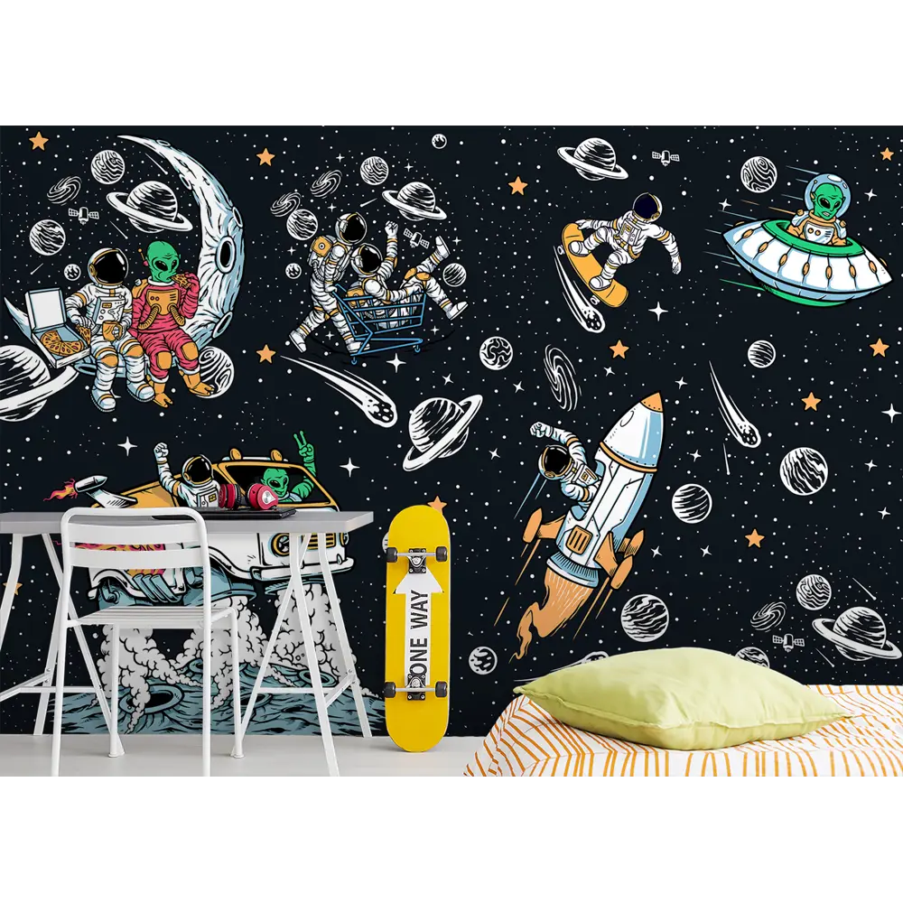 Фото 3 Фотообои флизелиновые Luxury walls 400x270 см Космос AM27704 Фото 3 Фотообои флизелиновые Luxury walls 400x270 см Космос AM27704