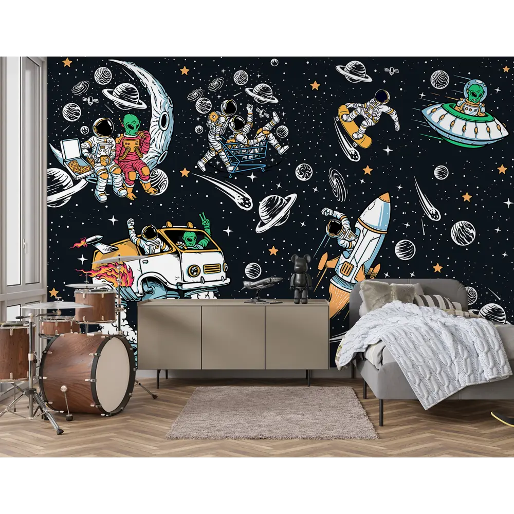 Фото 9 Фотообои флизелиновые Luxury walls 400x270 см Космос AM27704 Фото 9 Фотообои флизелиновые Luxury walls 400x270 см Космос AM27704