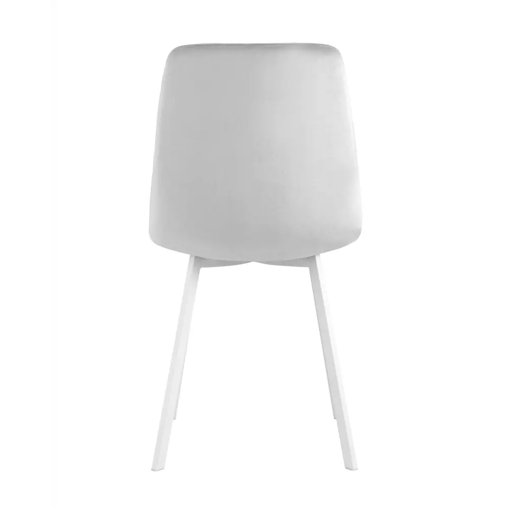 Фото 7 Комплект кухонных стульев 2 шт Стул груп Chilly 86x56x45 см велюр цвет серебристый/белый