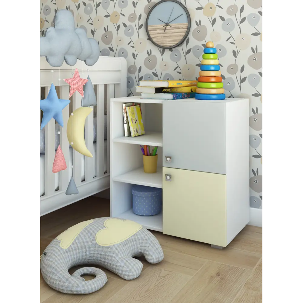 Фото 2 Комод Regent style Дсвиола2д3н/600/ 60x34x62 см ЛДСП цвет желтый Фото 2 Комод Regent style Дсвиола2д3н/600/ 60x34x62 см ЛДСП цвет желтый