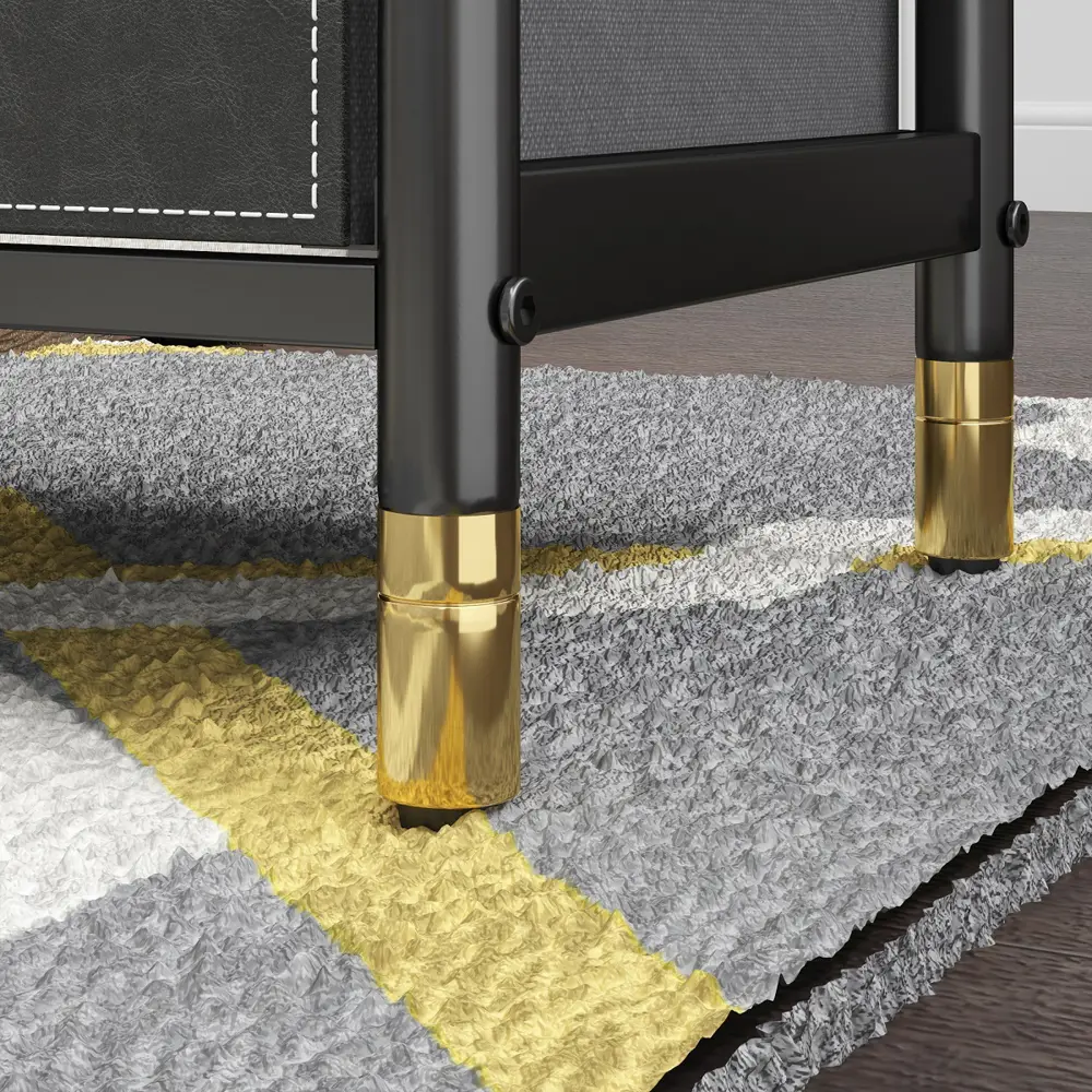 Фото 3 Комод Estares Commod classic 5f-5d-black/gold-46x30x120 плюс 5 ящиков 46x30x120 см МДФ цвет черный Фото 3 Комод Estares Commod classic 5f-5d-black/gold-46x30x120 плюс 5 ящиков 46x30x120 см МДФ цвет черный