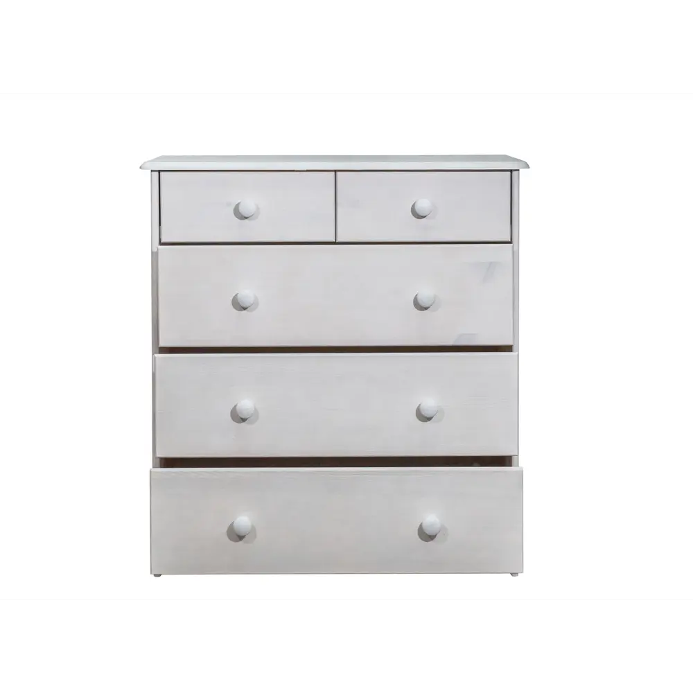 Фото 3 Комод Dipriz Хаба Д.2301.1 5 ящиков 75x35x80 см дерево цвет белый