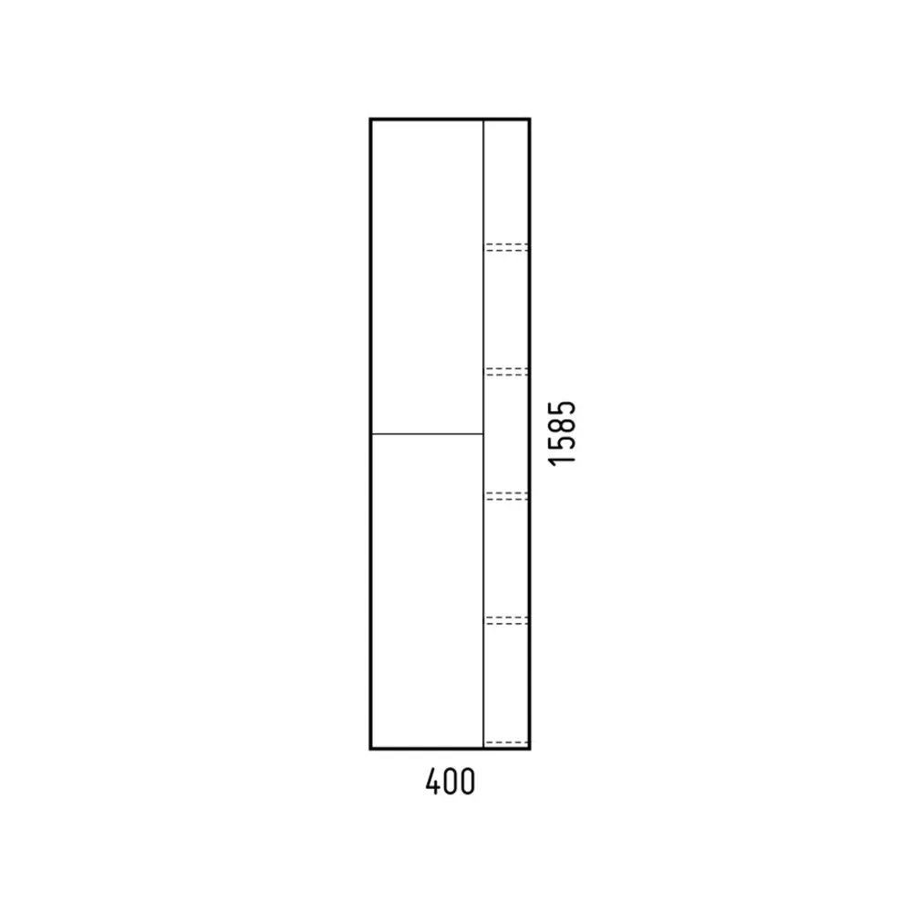 Фото 5 Шкаф-пенал для ванной комнаты Corozo Гольф 40x158.50x30см цвет бежевый Фото 5 Шкаф-пенал для ванной комнаты Corozo Гольф 40x158.50x30см цвет бежевый