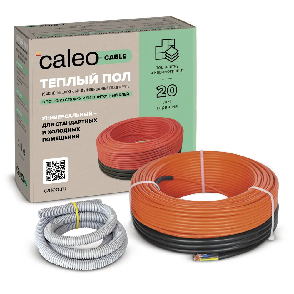 Фото Нагревательный кабель для теплого пола Caleo Cable 18W-70 70 м, 1260 Вт Фото Нагревательный кабель для теплого пола Caleo Cable 18W-70 70 м, 1260 Вт