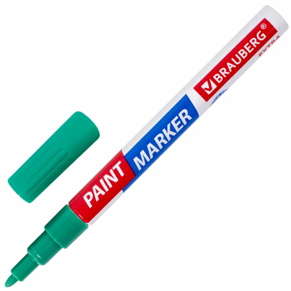 Фото Маркер-краска лаковый EXTRA paint marker 2 мм. зеленый. BRAUBERG. 151974 Фото Маркер-краска лаковый EXTRA paint marker 2 мм. зеленый. BRAUBERG. 151974