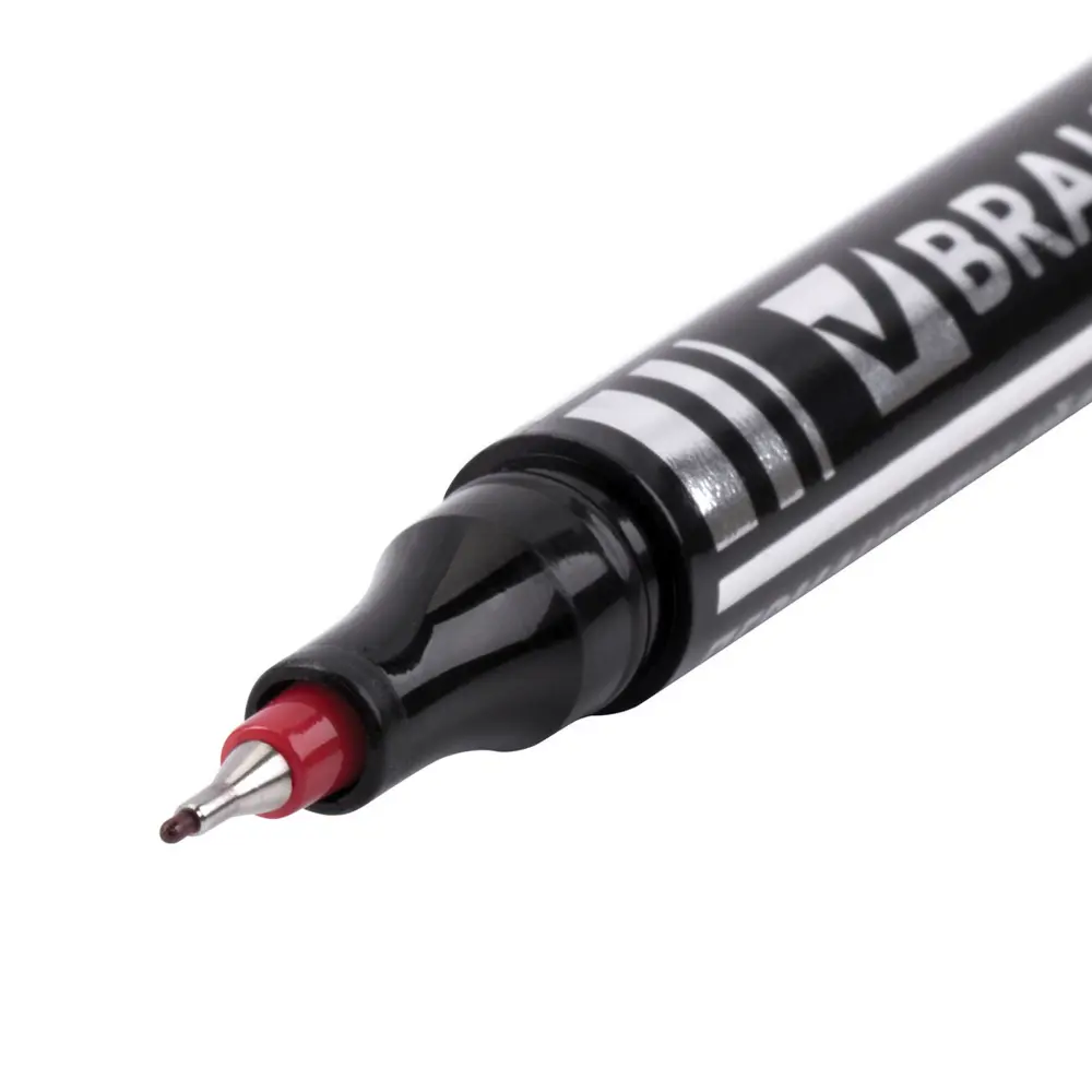 Фото 5 Маркеры перманентные нестираемые Brauberg набор 4шт ассорти, 0.5мм 150511