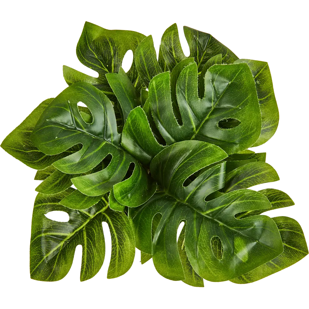 Фото 2 Искусственное растение Листья в горшке 9x18 см полиэстер цвет разноцветный Фото 2 Искусственное растение Листья в горшке 9x18 см полиэстер цвет разноцветный