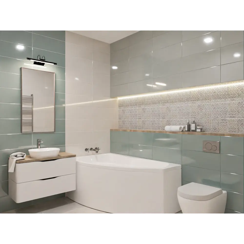 Фото 5 Плитка настенная Azori Brillo Oliva 20.1x50.5 см 1.52 м² глянцевая цвет зеленый Фото 5 Плитка настенная Azori Brillo Oliva 20.1x50.5 см 1.52 м² глянцевая цвет зеленый