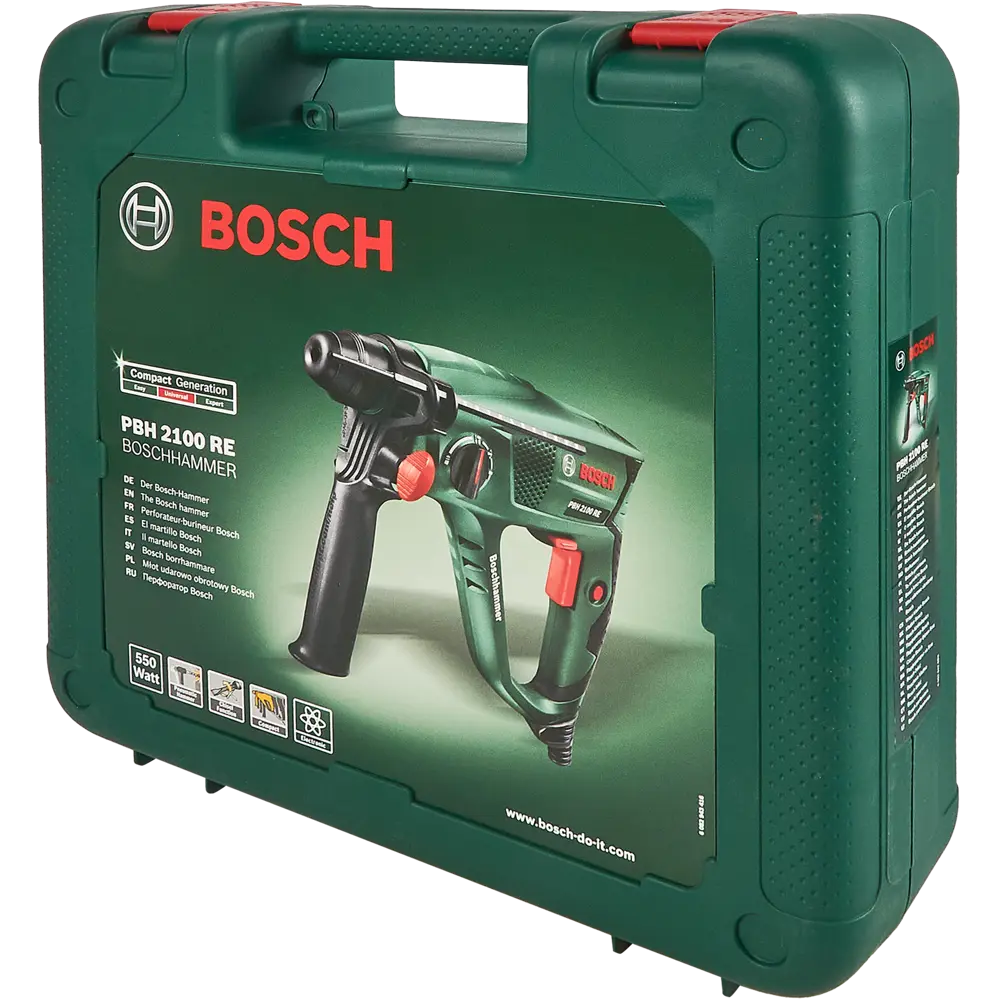 Фото 6 Перфоратор сетевой SDS-plus Bosch PBH 2100 06033A9320, 550 Вт, 1.7 Дж Фото 6 Перфоратор сетевой SDS-plus Bosch PBH 2100 06033A9320, 550 Вт, 1.7 Дж