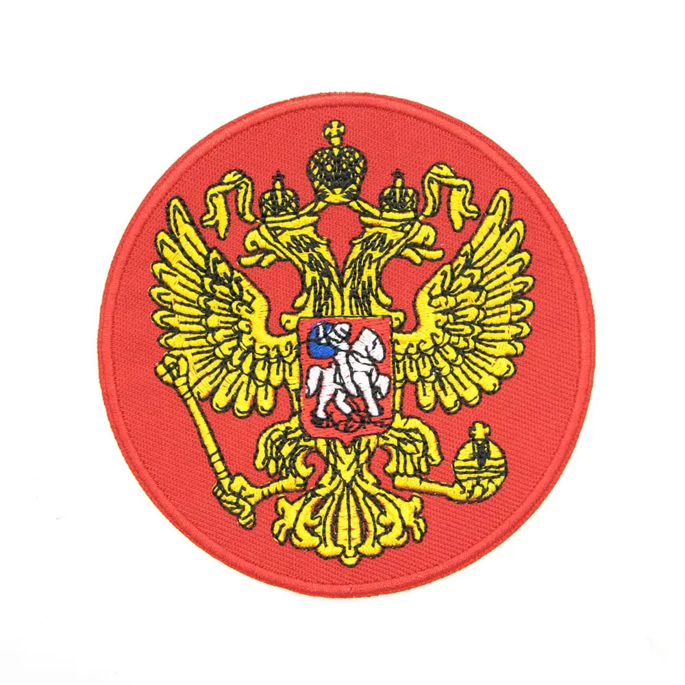 Фото Термоаппликация заплатка Двухглавый орел 9см Фото Термоаппликация заплатка Двухглавый орел 9см