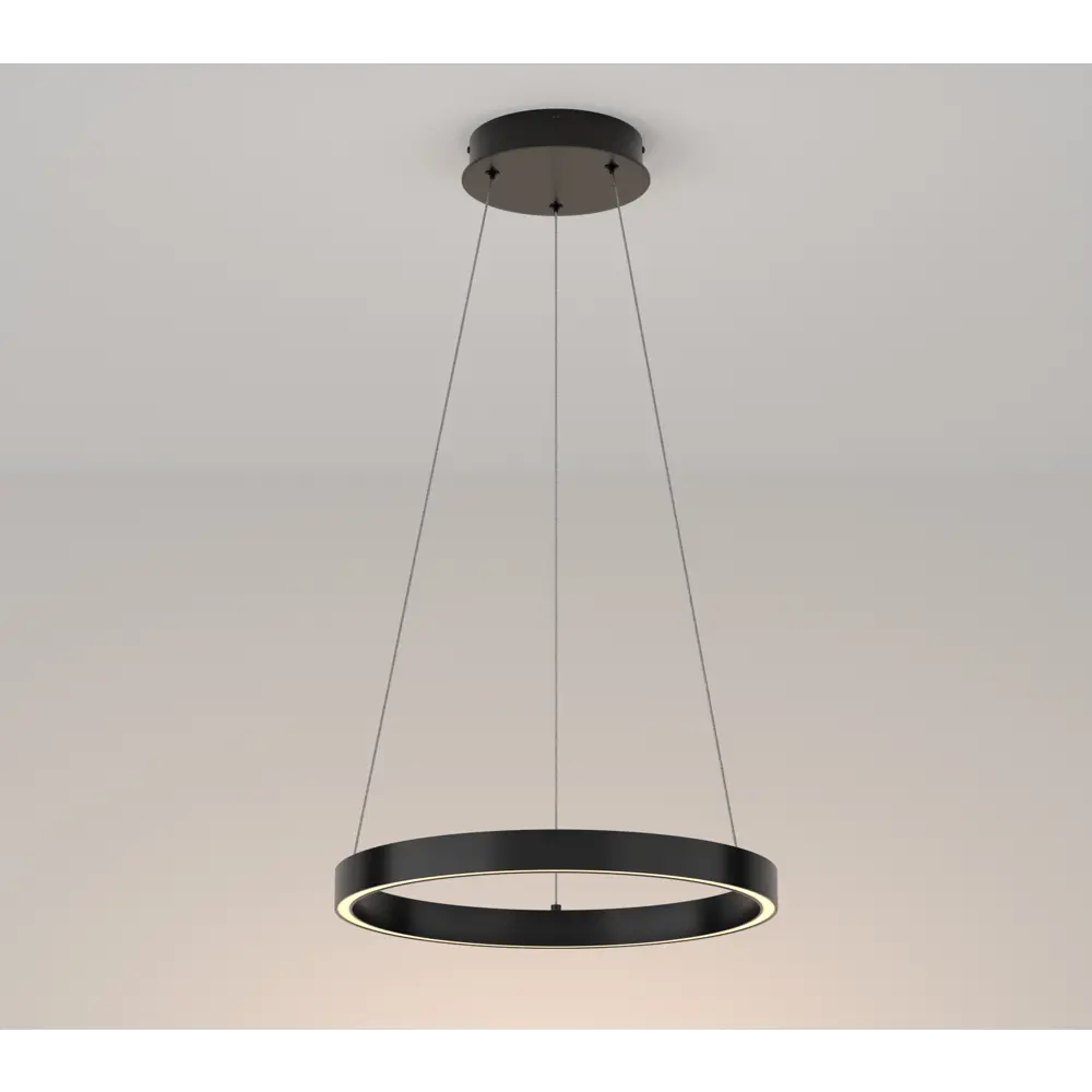 Фото Люстра подвесная светодиодная Maytoni MOD058PL-L22B3K 8 м² теплый белый свет цвет черный Фото Люстра подвесная светодиодная Maytoni MOD058PL-L22B3K 8 м² теплый белый свет цвет черный