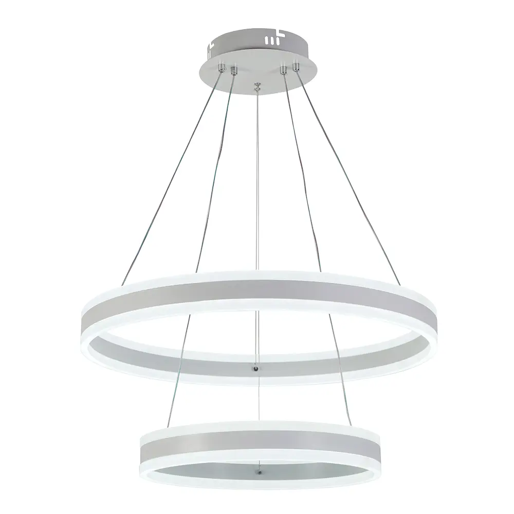 Фото 2 Люстра потолочная светодиодная Profit Light 6036/2 WHT с пультом управления 20 м² регулируемый белый свет цвет белый Фото 2 Люстра потолочная светодиодная Profit Light 6036/2 WHT с пультом управления 20 м² регулируемый белый свет цвет белый