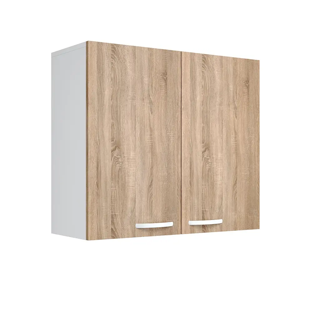 Фото Навесной шкаф Storys Болонья 80x77x28 см ЛДСП цвет дуб сонома Фото Навесной шкаф Storys Болонья 80x77x28 см ЛДСП цвет дуб сонома