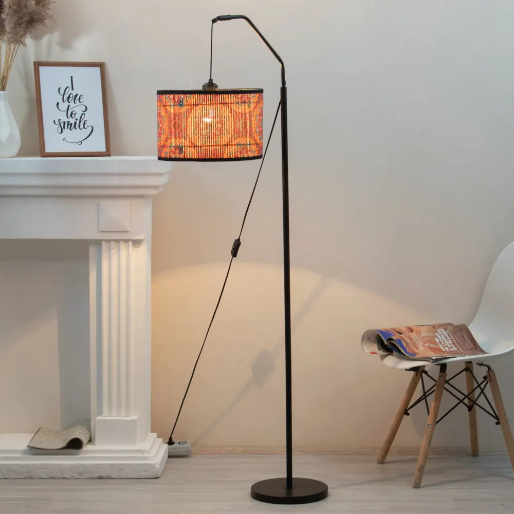 Фото 11 Торшер Bayerlux Лайнер восточный Е27 40Вт цвет основания черный F761TT-1006