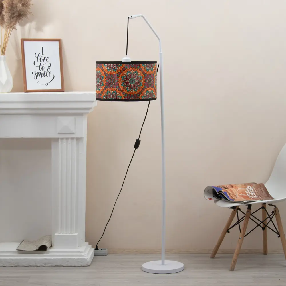 Фото 10 Торшер Bayerlux Медиум восточный Е27 40Вт цвет основания белый F761TT-1297