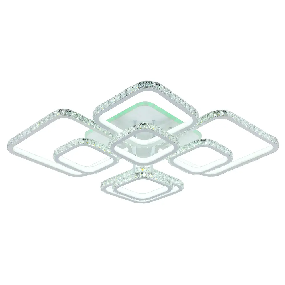 Фото 2 Люстра потолочная светодиодная Profit Light 8010/8 WHT с пультом управления 35 м² регулируемый белый свет цвет белый Фото 2 Люстра потолочная светодиодная Profit Light 8010/8 WHT с пультом управления 35 м² регулируемый белый свет цвет белый