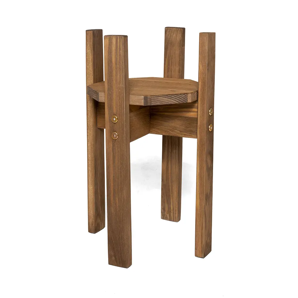 Фото 3 Подставка для цветов Doma SunWave большая 4 ноги 45 см сосна Палисандр Фото 3 Подставка для цветов Doma SunWave большая 4 ноги 45 см сосна Палисандр