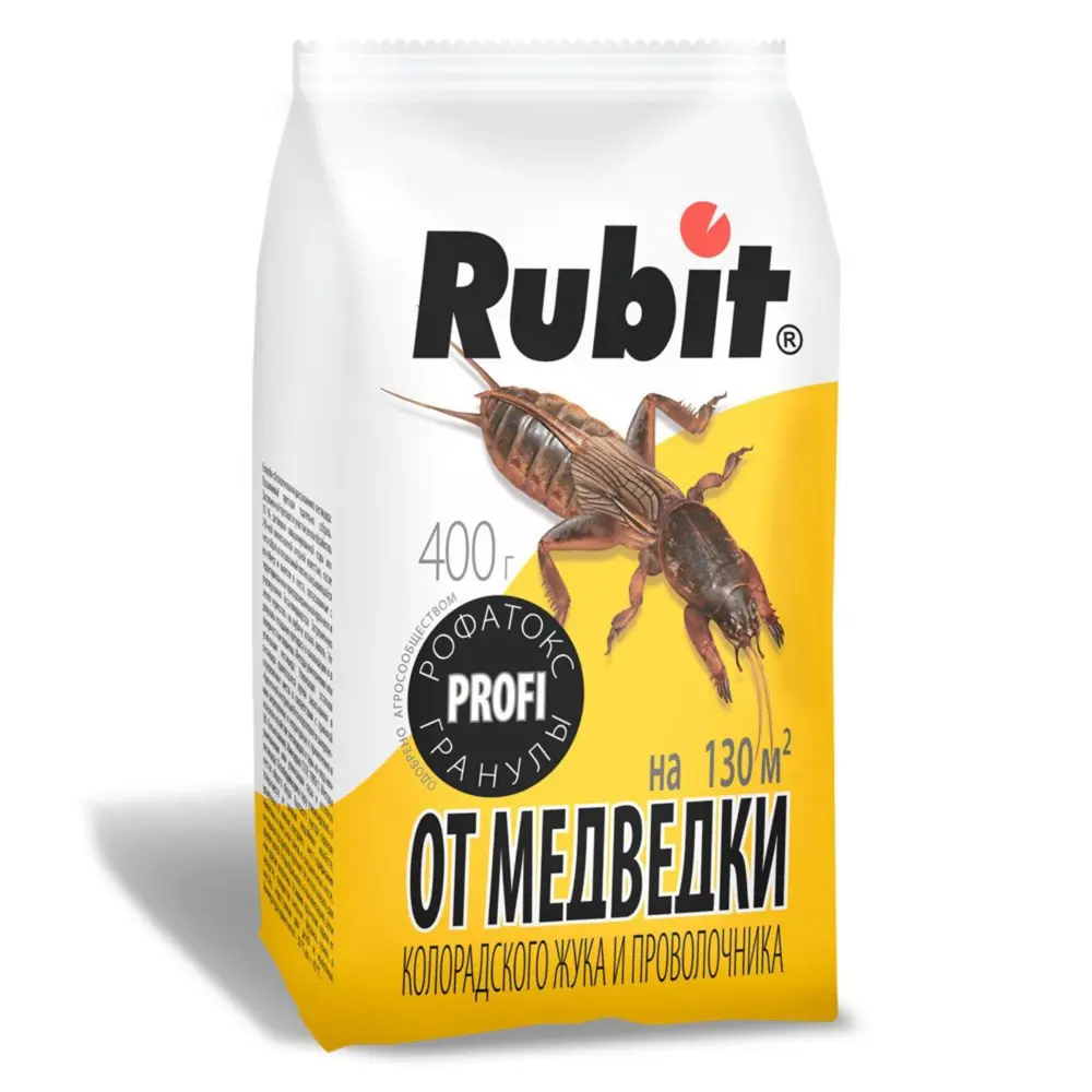 Фото Гранулы Rubit Рофатокс от медведки и проволочника 400 г Фото Гранулы Rubit Рофатокс от медведки и проволочника 400 г