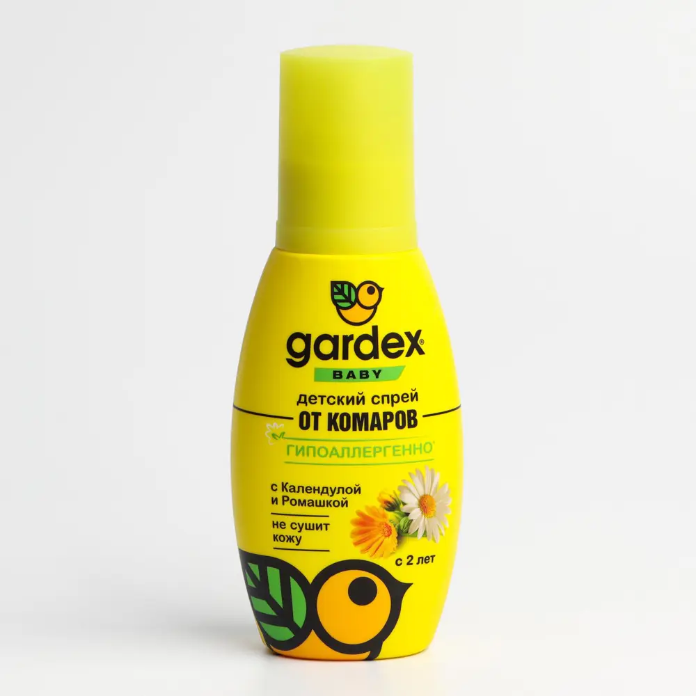 Фото Спрей репеллентный от комаров Gardex Baby детский с календулой и ромашкой 100 мл Фото Спрей репеллентный от комаров Gardex Baby детский с календулой и ромашкой 100 мл